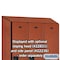 Salsbury Industries 1 Tier Designer Locker, 54"Wx76"Hx21"D, 3 Door, Cherry 18-21361CHE - alternate 3